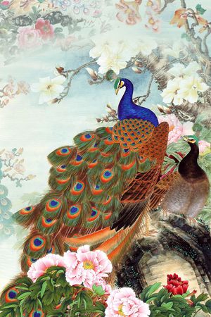 中国风印花华亿平台图片