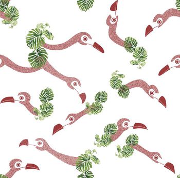 494536-时尚大牌仙鹤与芭蕉叶华亿平台