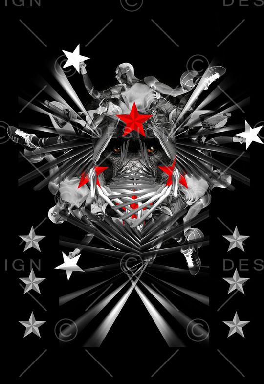 潮流时尚印花华亿平台图片