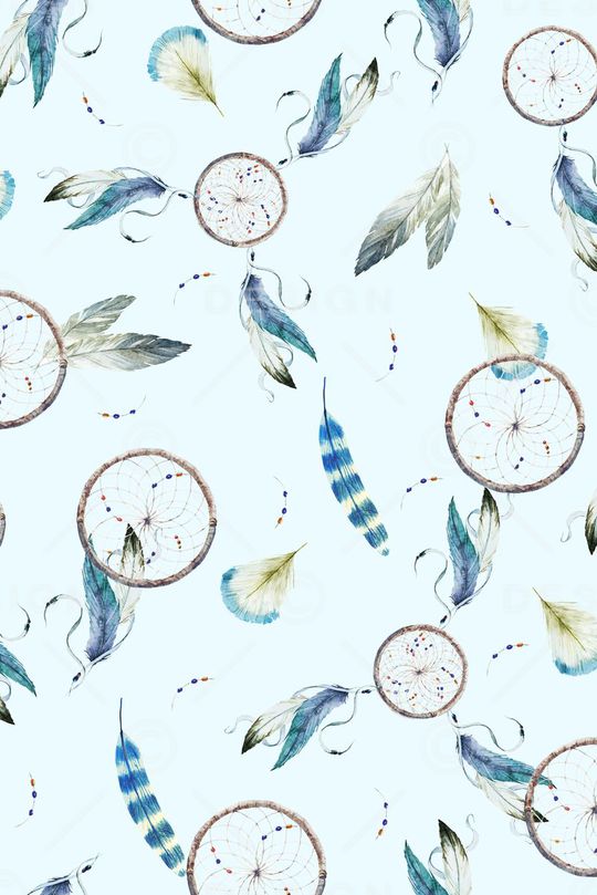 清新 时尚 羽毛印花华亿平台图片