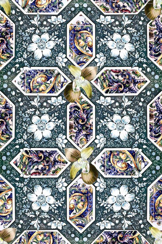 欧式印花华亿平台图片