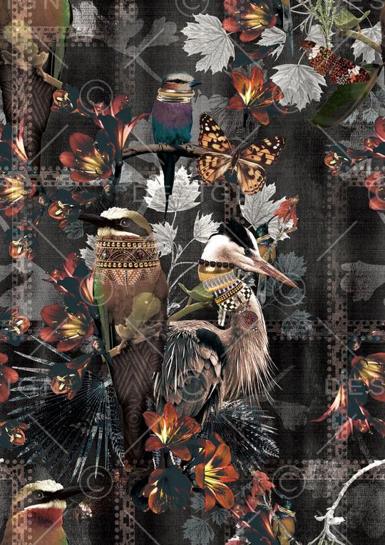 复古印花华亿平台图片