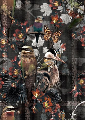 494674-复古花卉组合