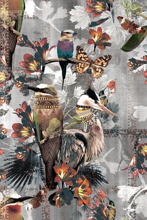 复古印花华亿平台图片