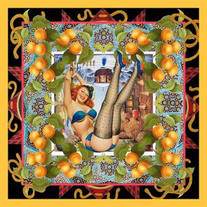 梦露 粉红诱惑印花华亿平台图片