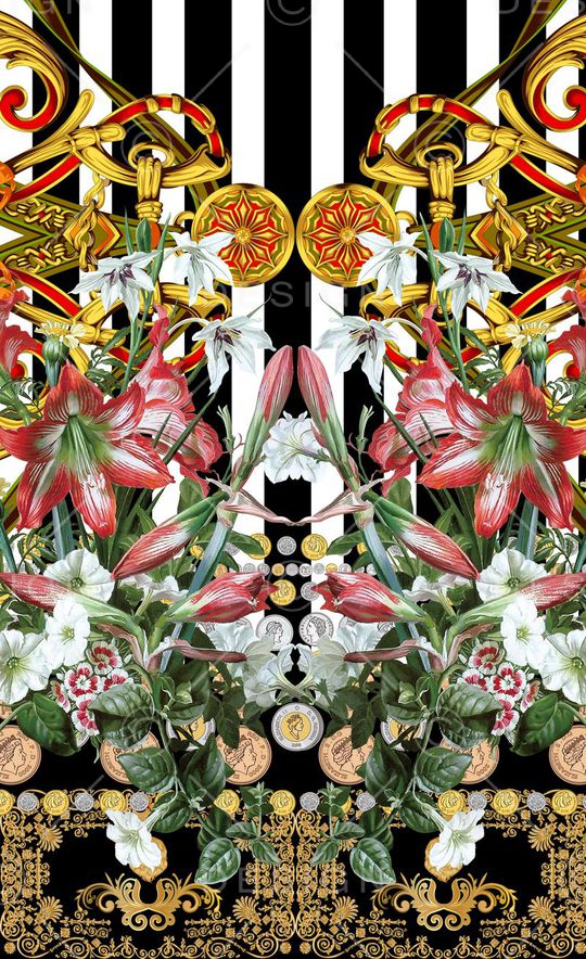 潮流时尚印花华亿平台图片