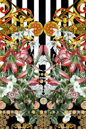 潮流时尚印花华亿平台图片