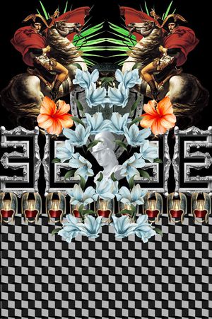 潮流时尚印花华亿平台图片