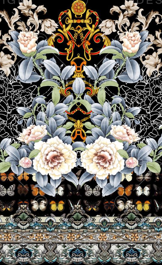 潮流时尚印花华亿平台图片