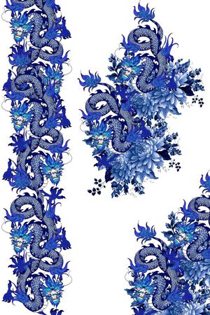 中国风印花华亿平台图片