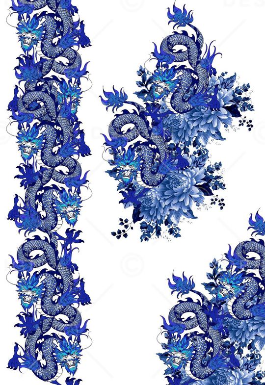 中国风印花华亿平台图片