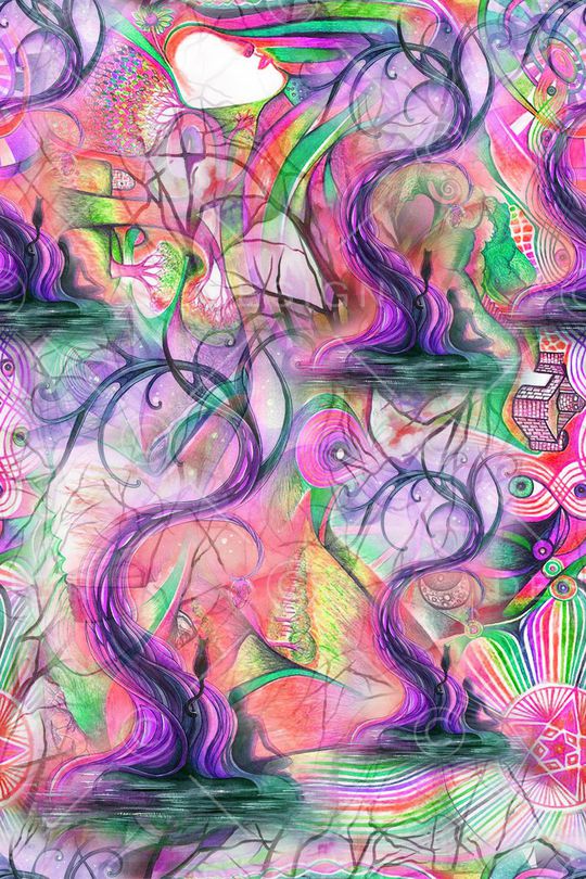 抽象印花华亿平台图片