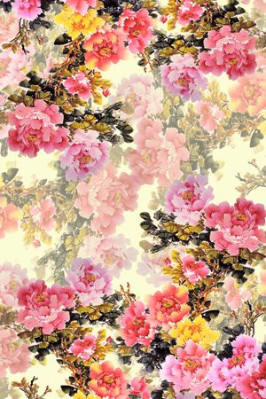 中国风印花华亿平台图片