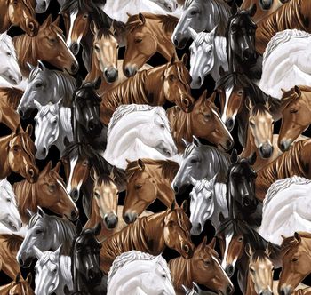 495081-潮流时尚大牌万马奔腾秋冬印花.