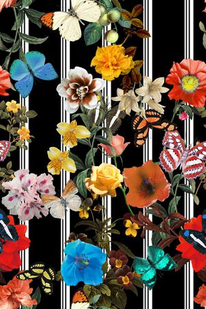 条纹印花华亿平台图片