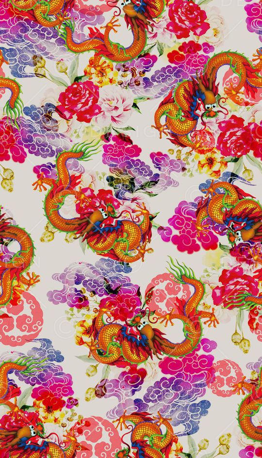 中国风印花华亿平台图片