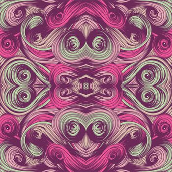 495218-高端欧式创意漩涡花纹 镜像对称