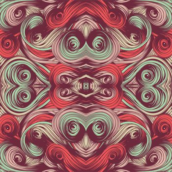 495219-高端欧式创意漩涡花纹 镜像对称