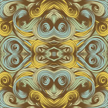 495220-高端欧式创意漩涡花纹 镜像对称