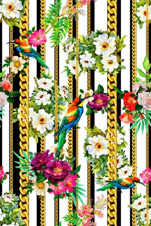 锁链印花华亿平台图片