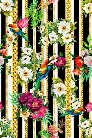 锁链印花华亿平台图片