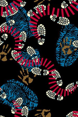 几何印花华亿平台图片