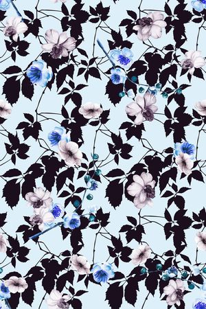 时尚简洁大气小碎花2女装女裙印花华亿平台图片