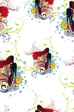 几何线条印花华亿平台图片