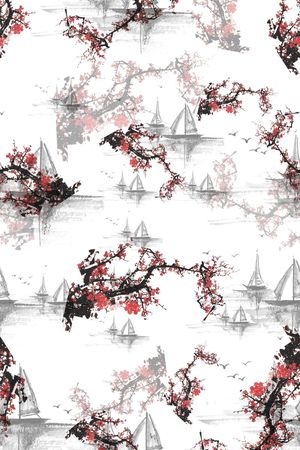 中国风印花华亿平台图片