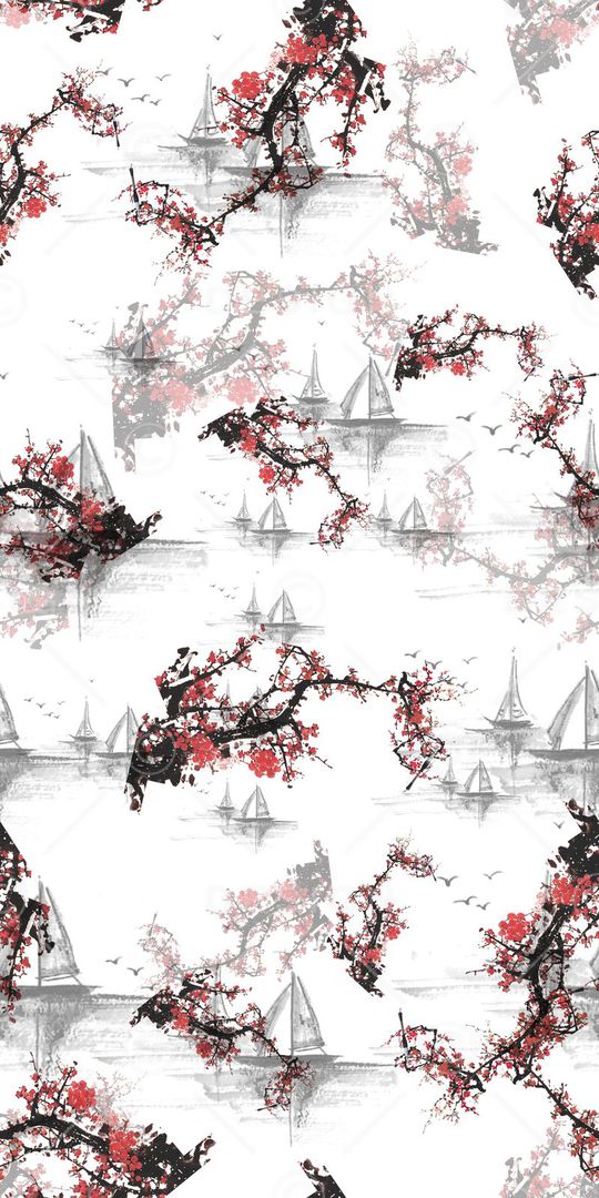 中国风印花华亿平台图片