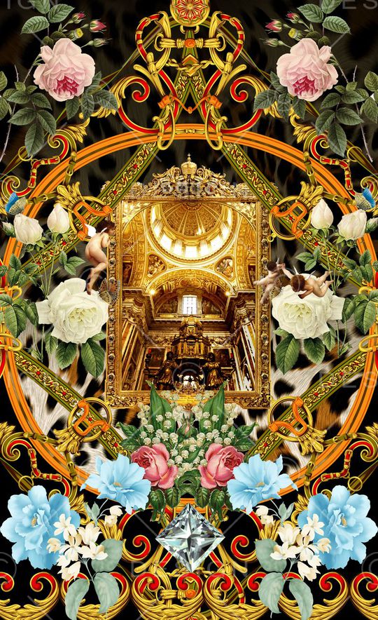 潮流时尚印花华亿平台图片