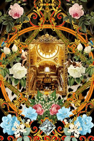 潮流时尚印花华亿平台图片