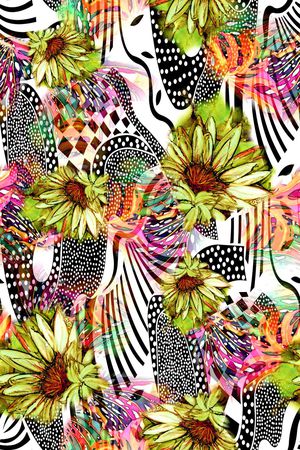 几何印花华亿平台图片