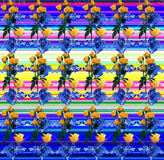 多彩花印花华亿平台图片