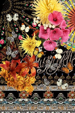 潮流时尚印花华亿平台图片