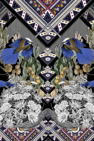 潮流时尚印花华亿平台图片