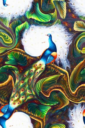 中国风印花华亿平台图片