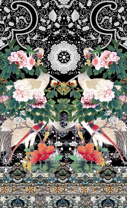 潮流时尚印花华亿平台图片