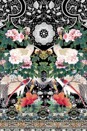 潮流时尚印花华亿平台图片