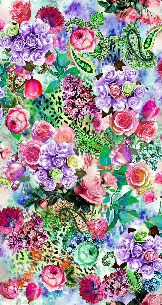 佩斯利印花华亿平台图片