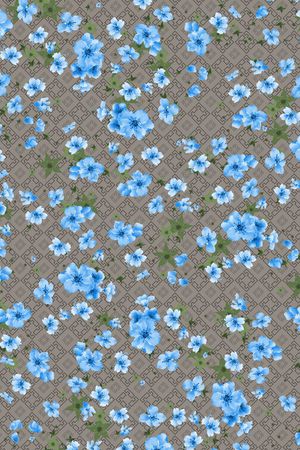 格子印花华亿平台图片