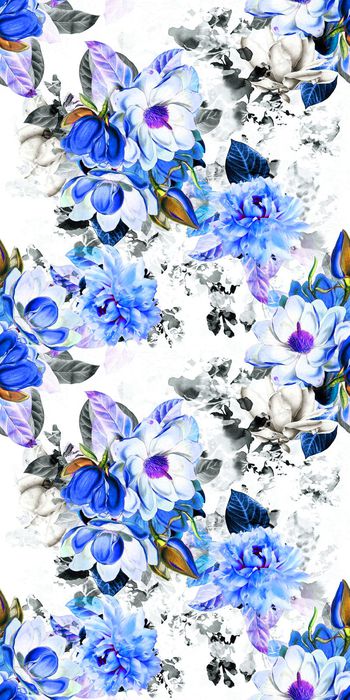 495659- 流行时尚手绘水彩花卉印花-水彩系