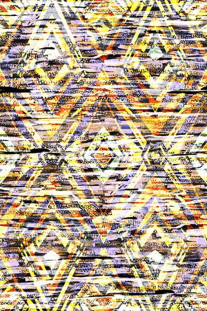 抽象几何印花华亿平台图片