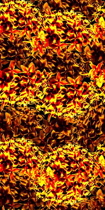 495693-科技风写意花卉组合冬季外套印花