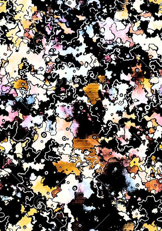 斑驳印花华亿平台图片