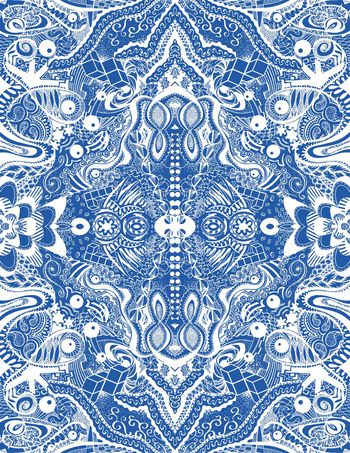 495829-复古 传统纹路系列之一 沙发布 家