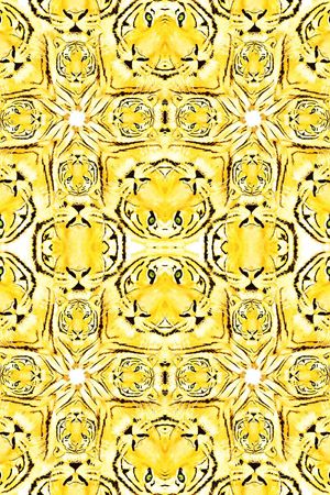 老虎头印花华亿平台图片