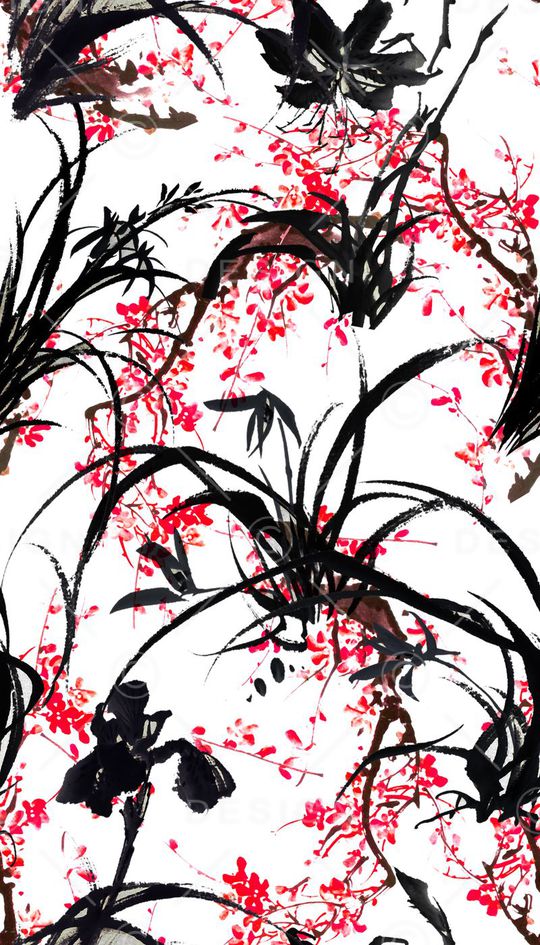 中国风印花华亿平台图片