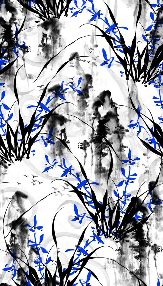 中国风印花华亿平台图片