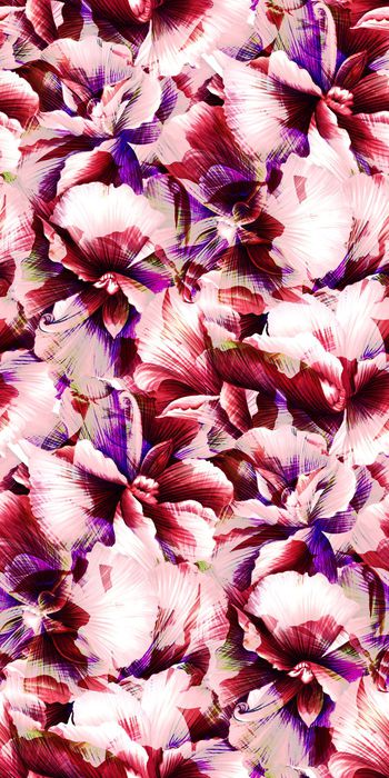 495893-欧美流行时尚手绘大花 女装连衣裙 